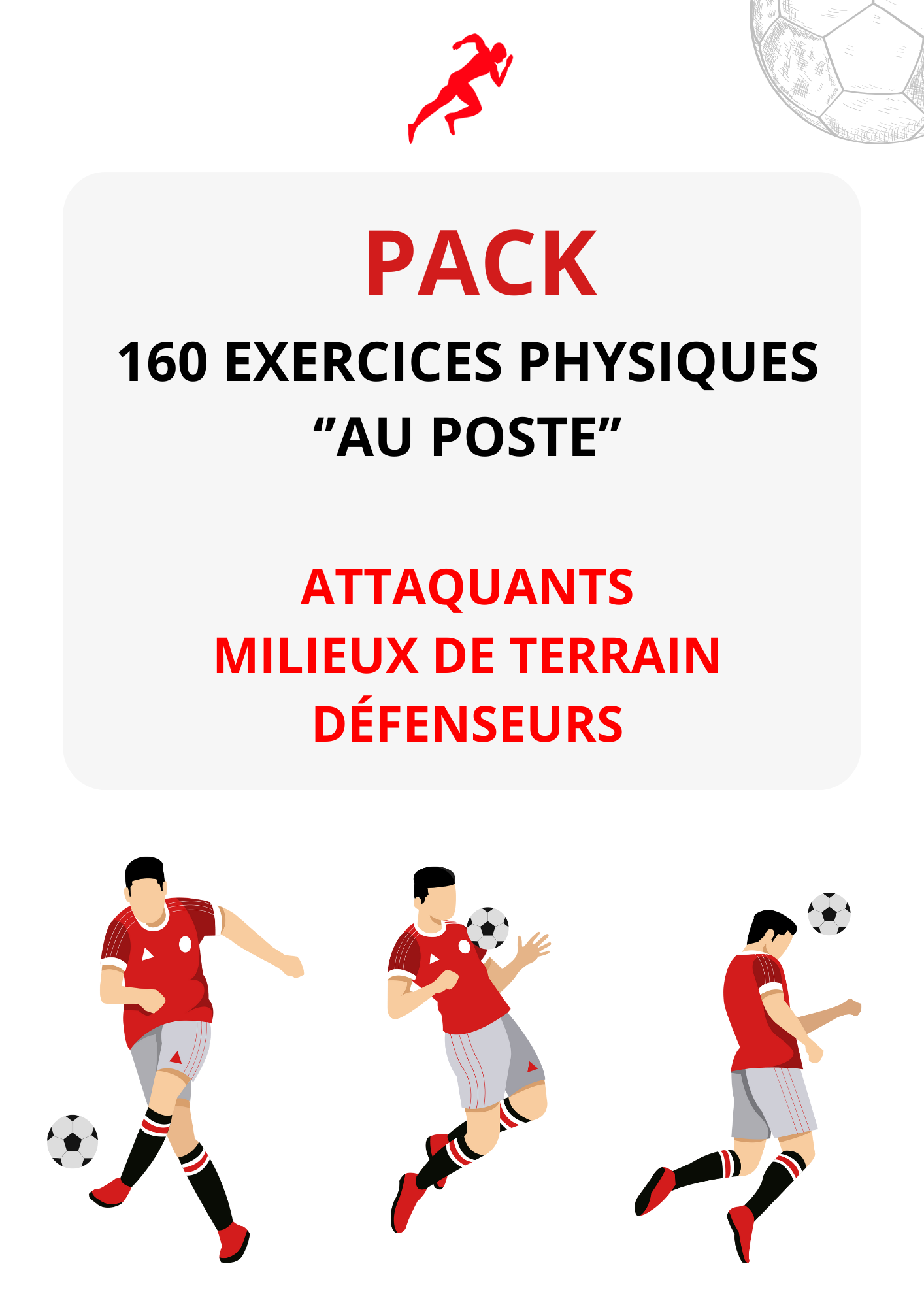 PACK ''160 EXERCICES PHYSIQUES AU POSTE''