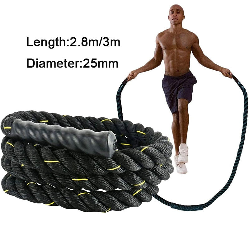 Corde à sauter lestée (1,2 kg) pour travailler la puissance musculaire 